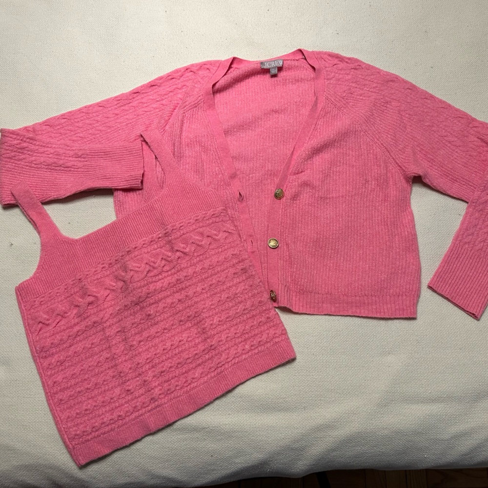 J. Crew Pink Women's Cardigan Sweater